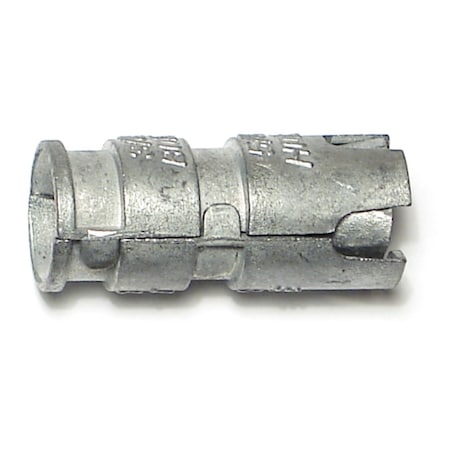 Midwest Fastener Single Lag Shield, 3/8" Dia, Steel Zinc Plated, 50 PK 07863